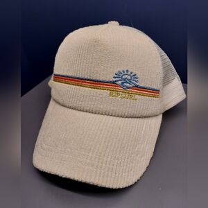 Rip curl corduroy SnapBack Mesh baseball cap Hat Surfer Adjustable Gorpcore Bro